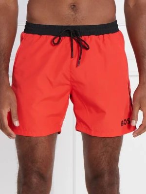 BOSS BLACK Szorty kąpielowe Starfish | Regular Fit czerwony