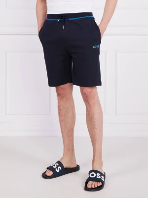 BOSS BLACK Szorty Tracksuit | Regular Fit granatowy