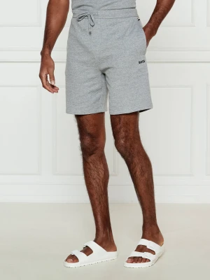BOSS BLACK Szorty Waffle | Regular Fit szary