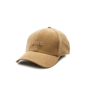 BOSS BLACK Sztruksowa bejsbolówka