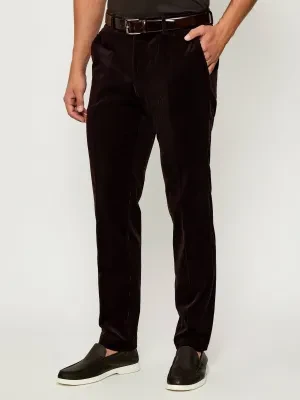 BOSS BLACK Sztruksowe spodnie SB-SUIT-Trous-252_DB | Boss x David Beckham | Regular Fit