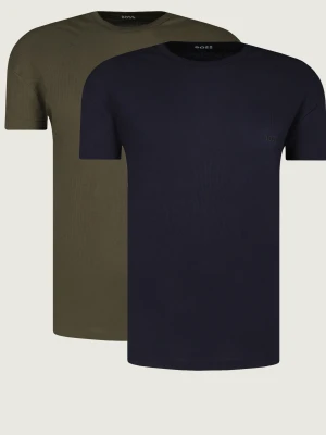 BOSS BLACK T-shirt 2-pack RN 2P Rib | Regular Fit oliwkowy