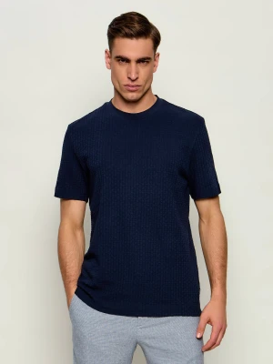 BOSS BLACK T-shirt C-Tames 52 | Regular Fit | mercerised granatowy