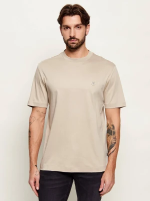 BOSS BLACK T-shirt C-Taut 01 | Regular Fit | mercerised beżowy