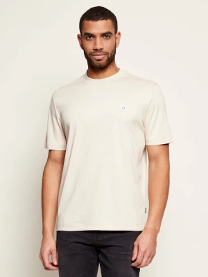 BOSS BLACK T-shirt C-Taut 01 | Regular Fit | mercerised beżowy