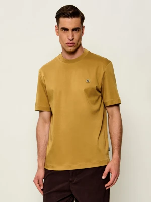 BOSS BLACK T-shirt C-Taut 01 | Regular Fit | mercerised musztardowy