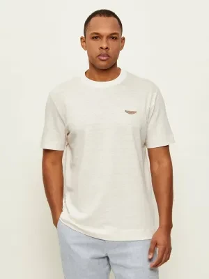 BOSS BLACK T-shirt C-Taut 248 BOSS X ASTON MARTIN | Regular Fit | z dodatkiem lnu