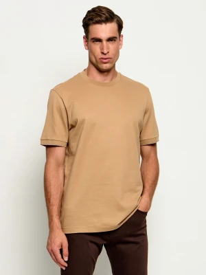 BOSS BLACK T-shirt C-Taut 90 | Regular Fit beżowy