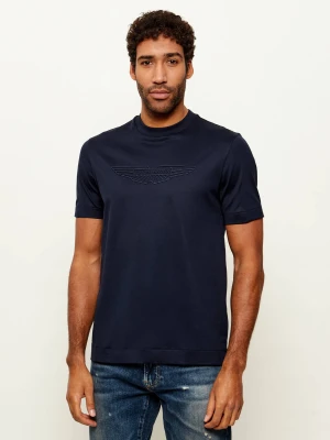 BOSS BLACK T-shirt C-Thompson 243_AM | BOSS x Aston Martin | Regular Fit granatowy