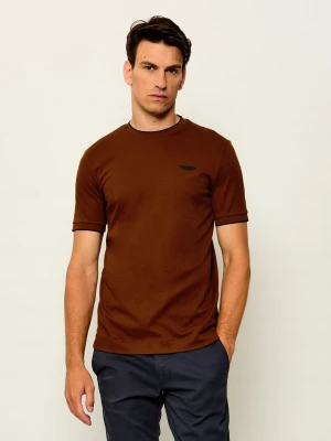 BOSS BLACK T-shirt C-Thompson 80_AM | Boss x Aston Martin brązowy