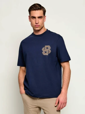 BOSS BLACK T-shirt C-Tigerman 49 | Regular Fit granatowy