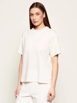 BOSS BLACK T-shirt Eharpa3 | Loose fit beżowy