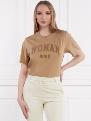 BOSS BLACK T-shirt Elpha | Regular Fit camel