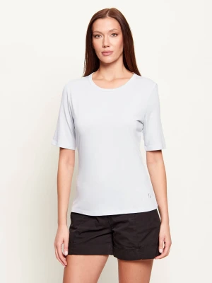 BOSS BLACK T-shirt EVYTA | Slim Fit | z dodatkiem jedwabiu