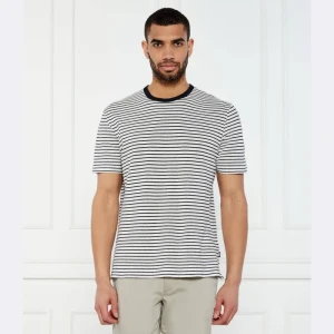 BOSS BLACK T-shirt H-Taut 28 | Regular Fit | z dodatkiem lnu