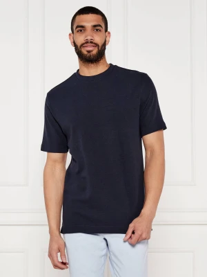 BOSS BLACK T-shirt H-Thompson 120 | Regular Fit granatowy
