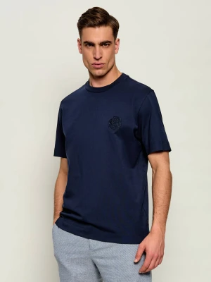 BOSS BLACK T-shirt H-Thompson 251 | Regular Fit | mercerised granatowy