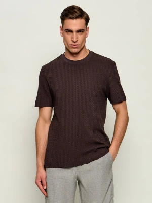 BOSS BLACK T-shirt H-Thompson 251 | Regular Fit | mercerised granatowy