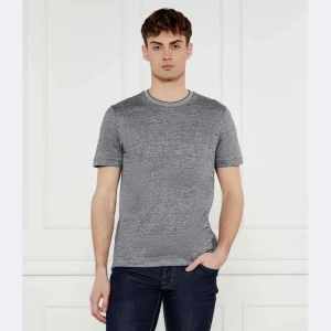 BOSS BLACK T-shirt H-Thompson 28 | Regular Fit | z dodatkiem lnu