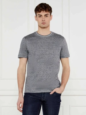 BOSS BLACK T-shirt H-Thompson 28 | Regular Fit | z dodatkiem lnu