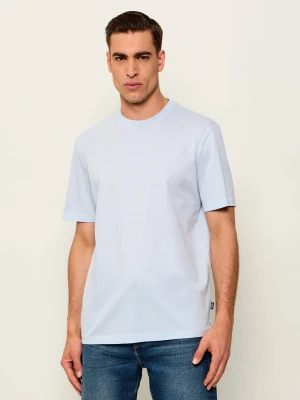 BOSS BLACK T-shirt H-Thompson 316 | Regular Fit | mercerised błękitny
