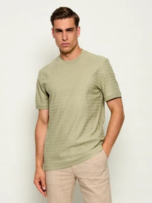 BOSS BLACK T-shirt H-Thompson 321 | Regular Fit | mercerised zielony