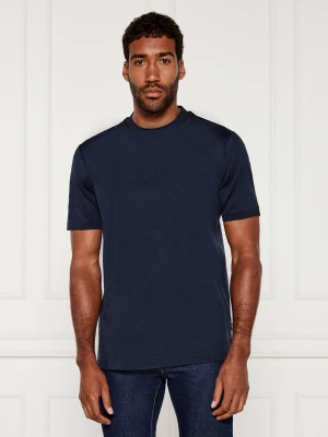 BOSS BLACK T-shirt H-Thompson 432 | Regular Fit | mercerised granatowy