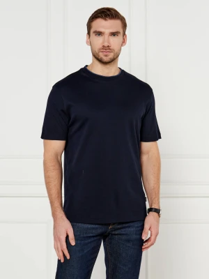 BOSS BLACK T-shirt H-Thompson | Regular Fit | mercerised granatowy