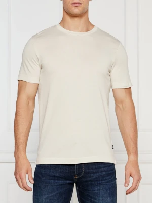 BOSS BLACK T-shirt | Regular Fit beżowy