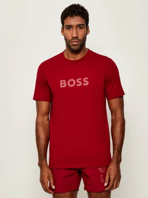 BOSS BLACK T-shirt RN | Regular Fit czerwony
