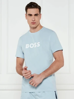 BOSS BLACK T-shirt RN | Regular Fit błękitny
