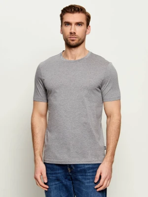BOSS BLACK T-shirt Tessler | mercerised | Slim Fit szary