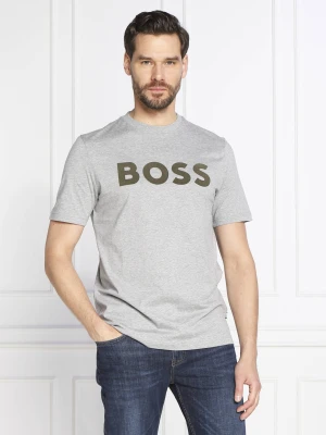 BOSS BLACK T-shirt Tiburt 318 szary