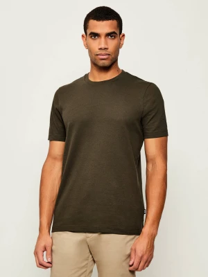 BOSS BLACK T-shirt Tiburt | Regular Fit oliwkowy