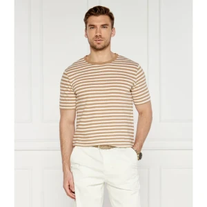 BOSS BLACK T-shirt Tiburt | Regular Fit | z dodatkiem lnu