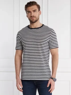 BOSS BLACK T-shirt Tiburt | Regular Fit | z dodatkiem lnu