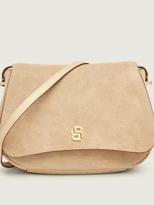 BOSS BLACK Torebka na ramię BEYOND | zamsz