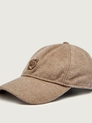 BOSS BLACK Wełniana bejsbolówka Ari-WO-PT | z dodatkiem jedwabiu