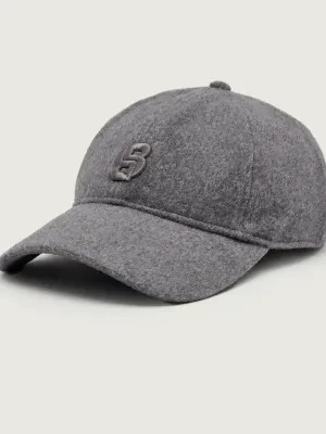 BOSS BLACK Wełniana bejsbolówka Ari-WO-PT | z dodatkiem jedwabiu