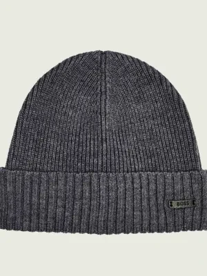 BOSS BLACK Wełniana czapka Fati
