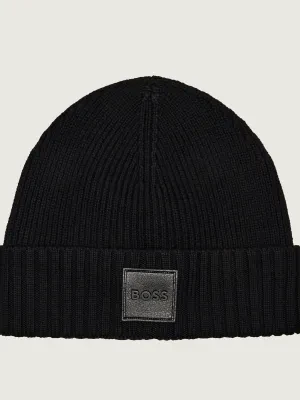 BOSS BLACK Wełniana czapka Flavio