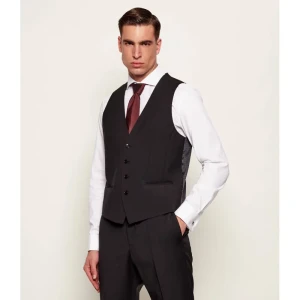 BOSS BLACK Wełniana kamizelka H-HUGE | Slim Fit