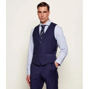 BOSS BLACK Wełniana kamizelka H-HUGE | Slim Fit