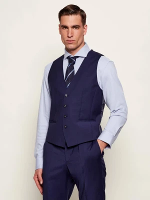 BOSS BLACK Wełniana kamizelka H-HUGE | Slim Fit