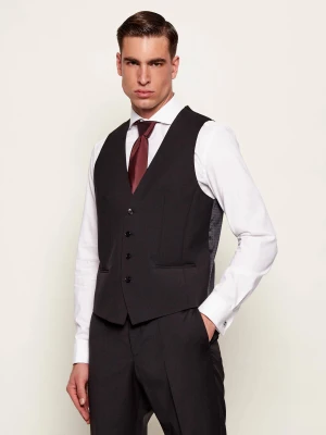 BOSS BLACK Wełniana kamizelka H-HUGE | Slim Fit