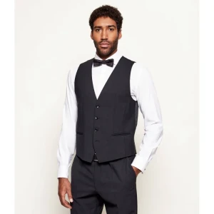 BOSS BLACK Wełniana kamizelka | Slim Fit