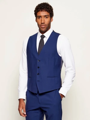 BOSS BLACK Wełniana kamizelka | Slim Fit