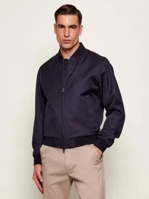 BOSS BLACK Wełniana kurtka bomber H-Hanry-BMB-B1 | Slim Fit