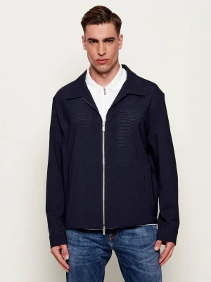 BOSS BLACK Wełniana kurtka P-Carper-WG-PK-262F | Relaxed fit granatowy