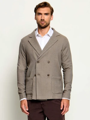 BOSS BLACK Wełniana marynarka C-Carper-DB-CD-264F | Relaxed fit beżowy